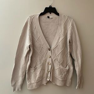 BDG tan chunky cardigan